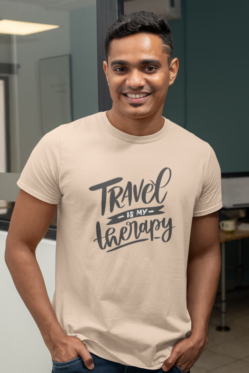 Travel is my Therapy | Men's T-Shirt