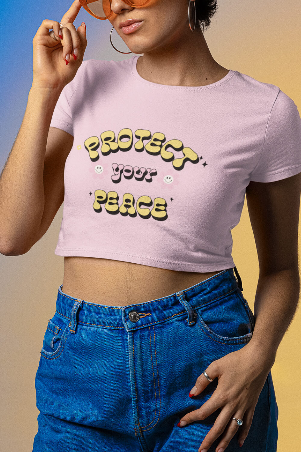 Protect Your Peace | Crop Top | Relaxed Fit