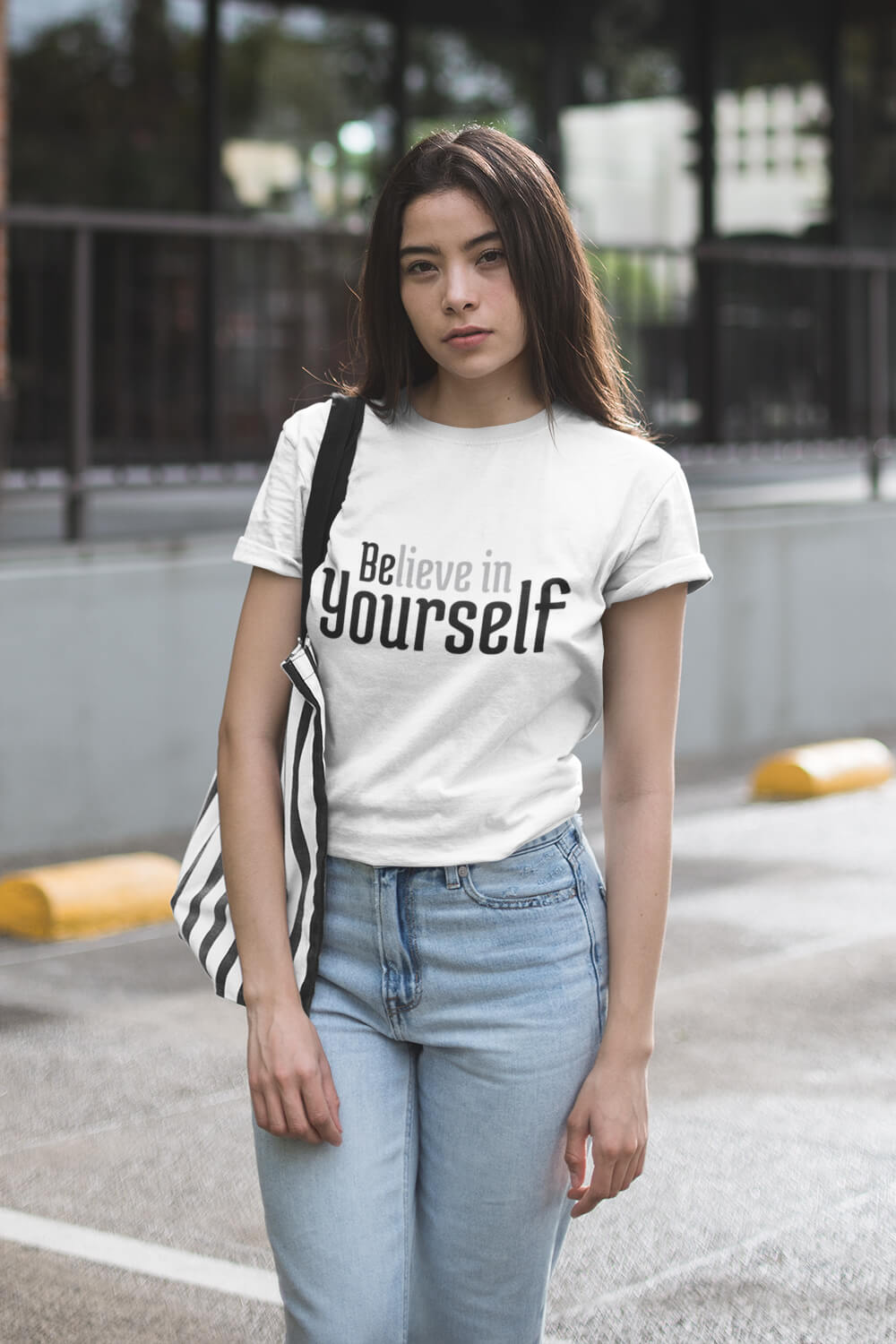 Be Yourself, Believe in Yourself | Premium Women's T-Shirt