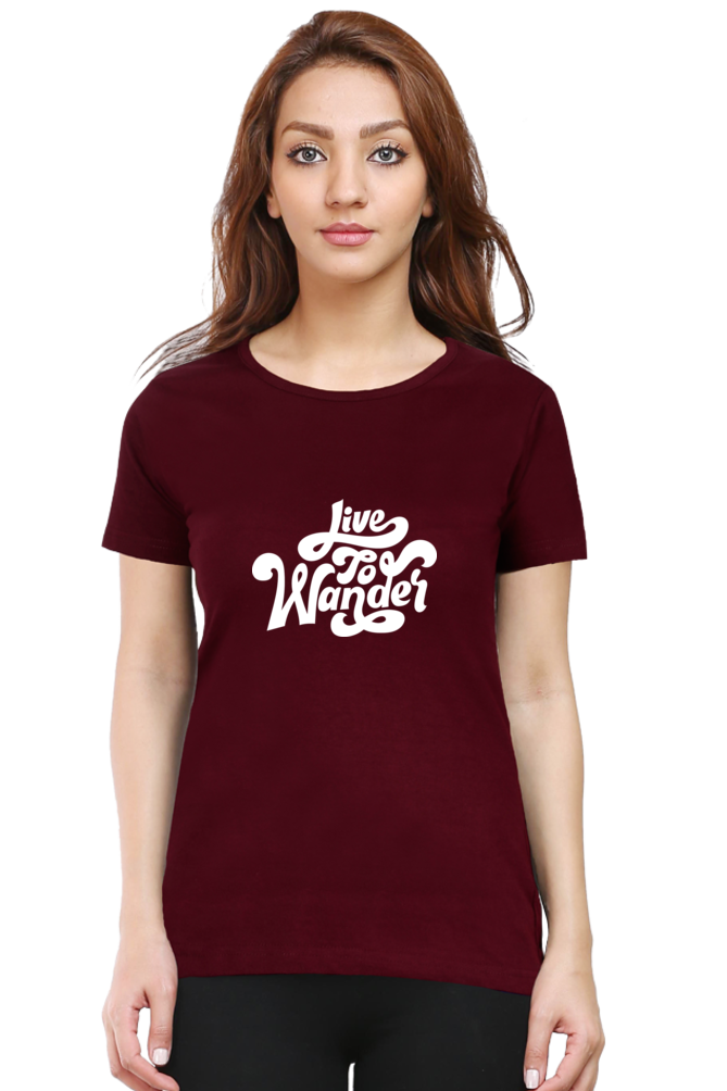 Live to Wander | Women's T-Shirt | Puff Design