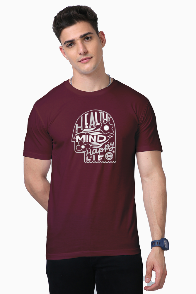 Healthy Mind, Happy Life | Premium Men's T-Shirt