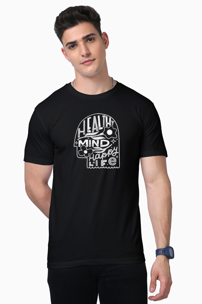 Healthy Mind, Happy Life | Premium Men's T-Shirt