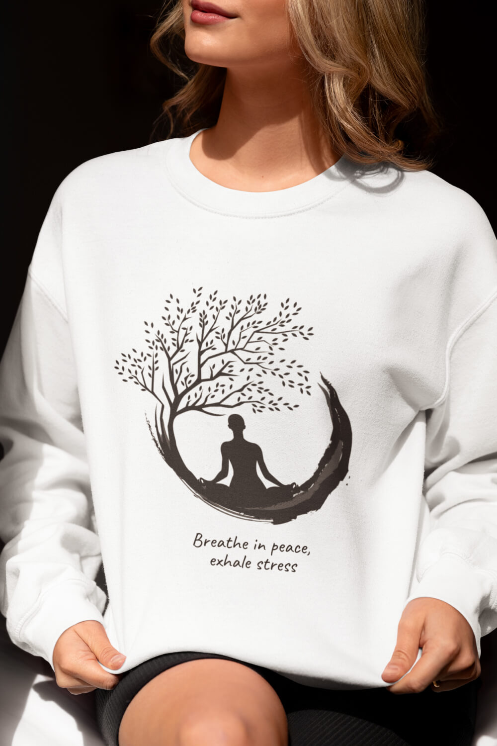 Breathe in Peace, Exhale Stress | Unisex Sweatshirt