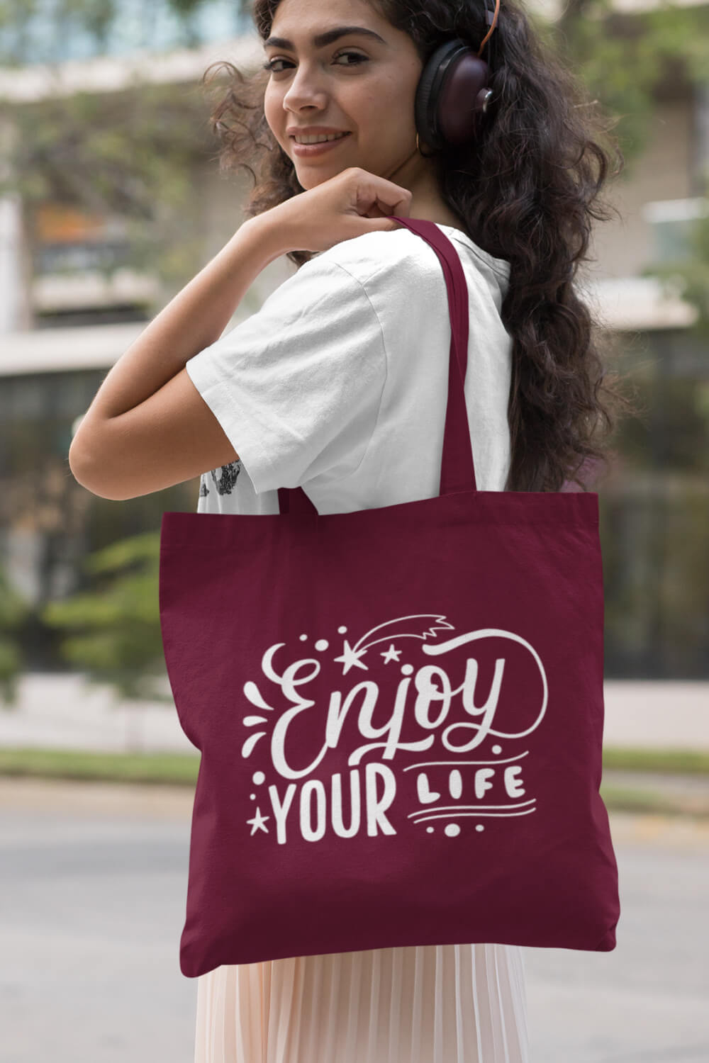 Enjoy Your Life | Zipper Tote Bag